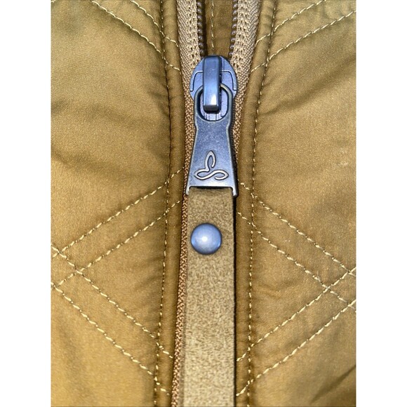 Prana Quilted Jacket Women’s Size XL, Yellow/Golden Color, Full Zip, Pockets - Picture 2 of 9